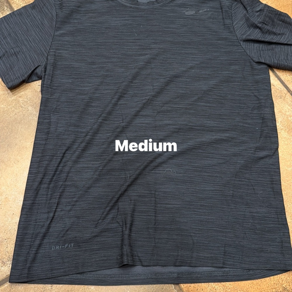 Nike Men's Dark Gray Dri-FIT Tee